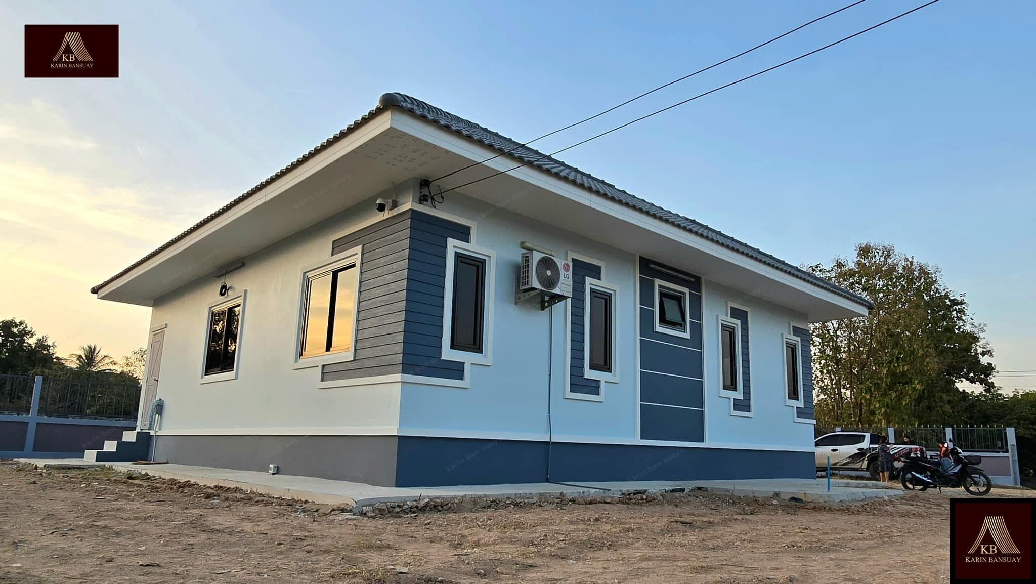 บ้านสไตล์โมเดิร์น คอนเทมโพรารี่ Modern Contemporary แบบที่ 1 - ภาพบรรยากาศโครงการที่ 5 รับสร้างบ้านอุดร