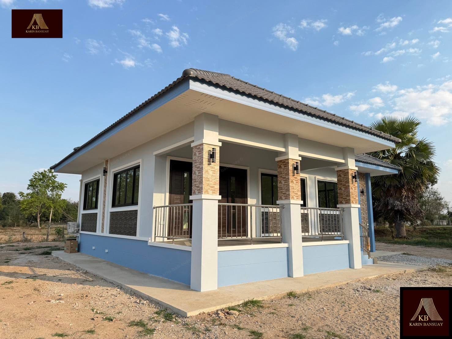 บ้านพักอาศัยชั้นเดียว สไตล์ร่วมสมัย (Contemporary) - ภาพบรรยากาศโครงการที่ 2 รับสร้างบ้านอุดร