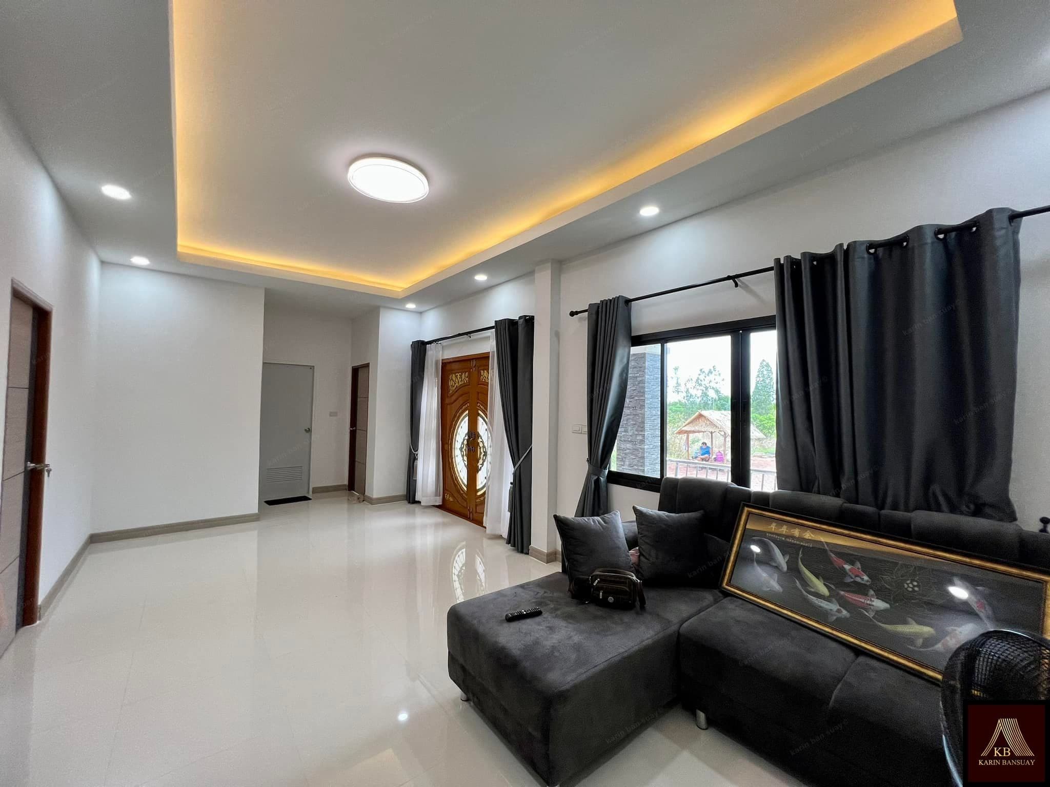 บ้านสไตล์ โมเดิร์น คอนเทมโพรารี่ Modern Contemporary แบบที่ 2 - ภาพบรรยากาศโครงการที่ 7 รับสร้างบ้านอุดร