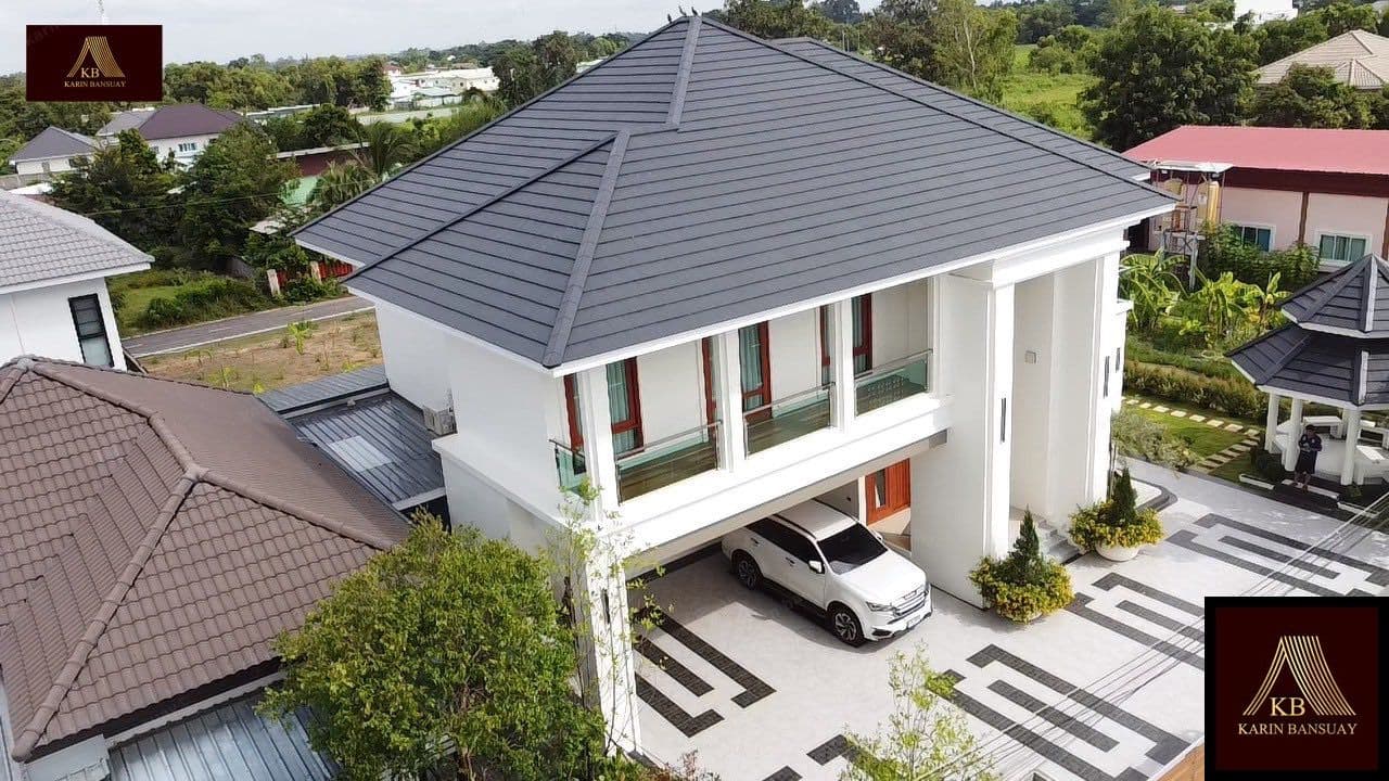 บ้านสไตล์คอนเทมโพรารี่ Contemporary แบบที่ 1 - ภาพบรรยากาศโครงการที่ 2 รับสร้างบ้านอุดร