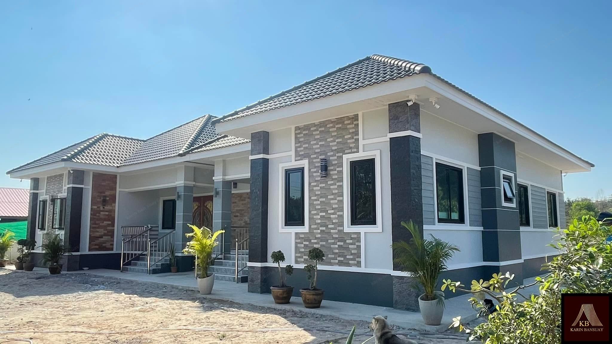 บ้านสไตล์ร่วมสมัย Contemporary Style แบบที่ 1 - ภาพบรรยากาศโครงการที่ 1 รับสร้างบ้านอุดร