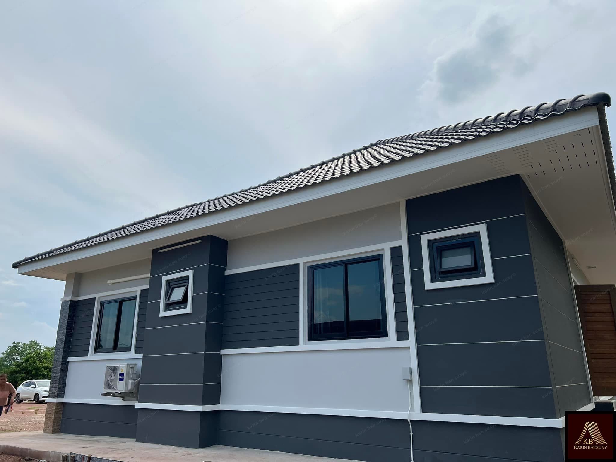 บ้านสไตล์ โมเดิร์น คอนเทมโพรารี่ Modern Contemporary แบบที่ 2 - ภาพบรรยากาศโครงการที่ 1 รับสร้างบ้านอุดร