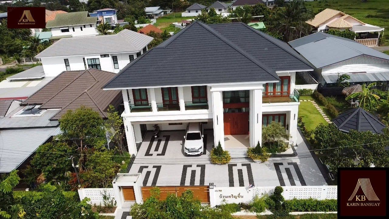 บ้านสไตล์คอนเทมโพรารี่ Contemporary แบบที่ 1 - ภาพบรรยากาศโครงการที่ 1 รับสร้างบ้านอุดร