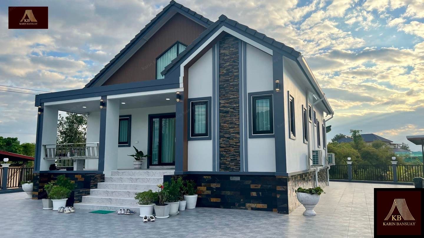 บ้านสไตล์นอร์ดิก Nordic Style แบบที่ 1 - ภาพบรรยากาศโครงการที่ 5 รับสร้างบ้านอุดร